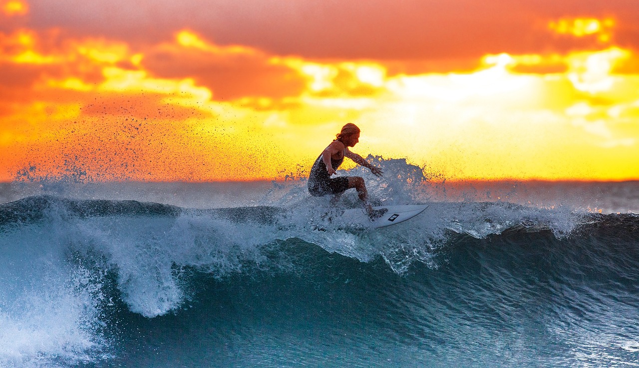 surf à l'ile maurice