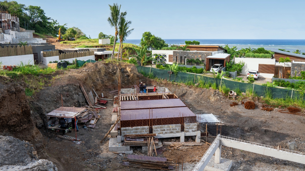 chantier villa bioclimatique domaine d'anbalaba