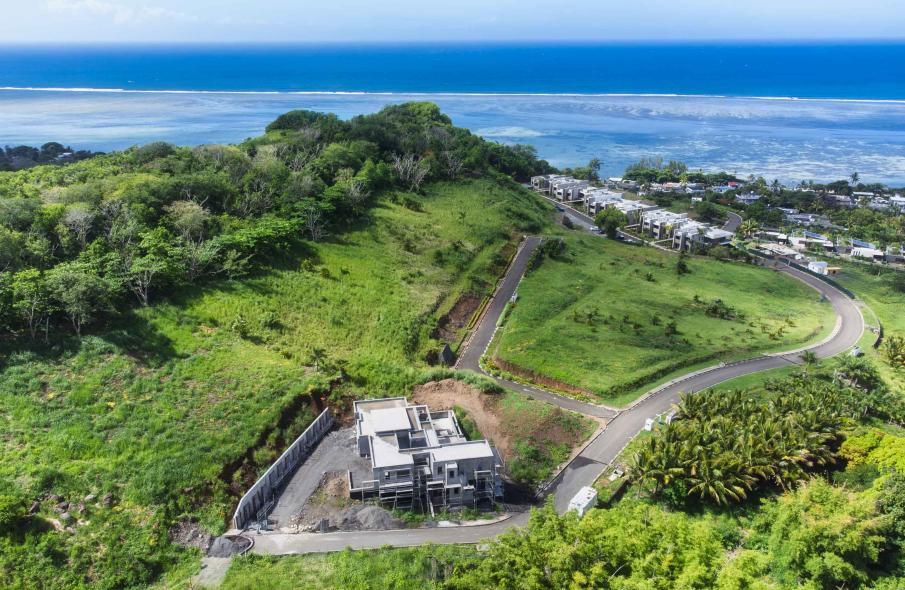 terrain vue mer ile maurice