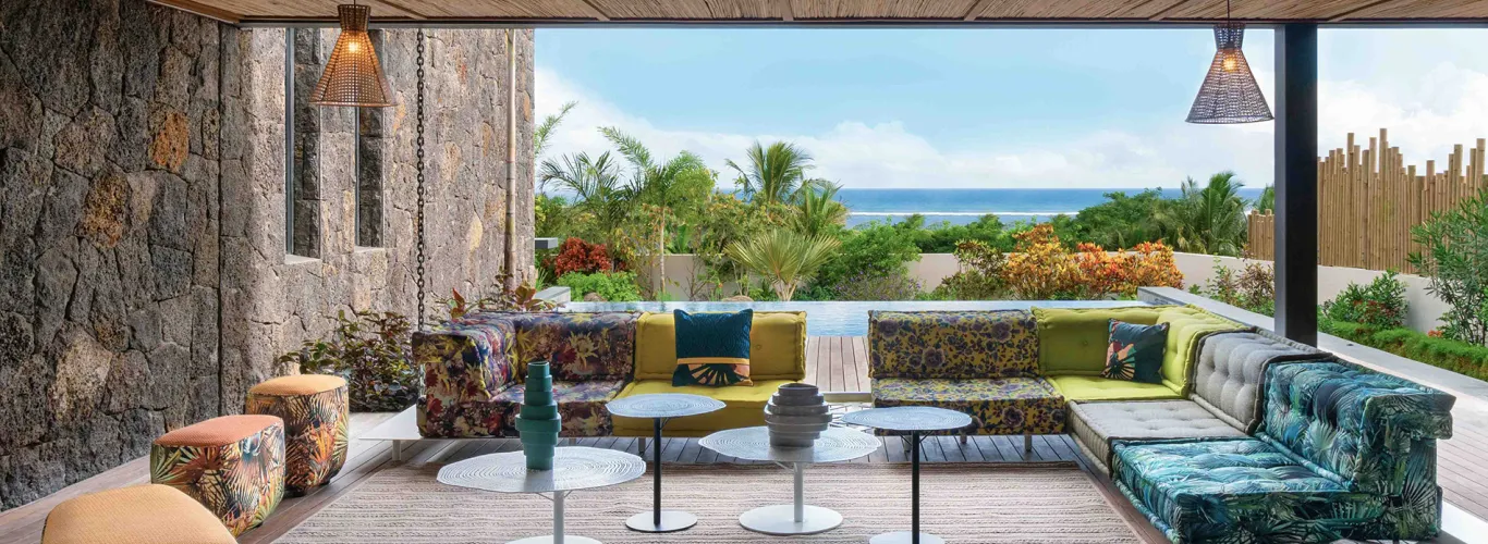 Villa deja construite - ile mauriece - Anbalaba - varangue