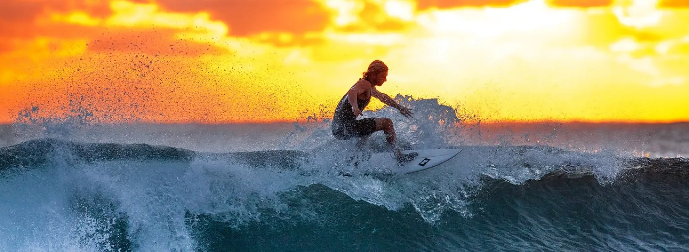 surf à l'ile maurice